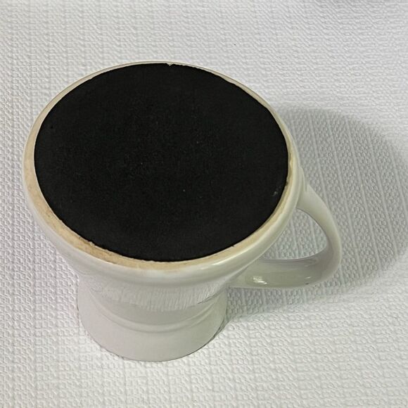 VINTAGE Cape Shore Inc. FISH Ceramic Travel Coffee Mug White Tapered Trout Bass - Picture 13 of 13